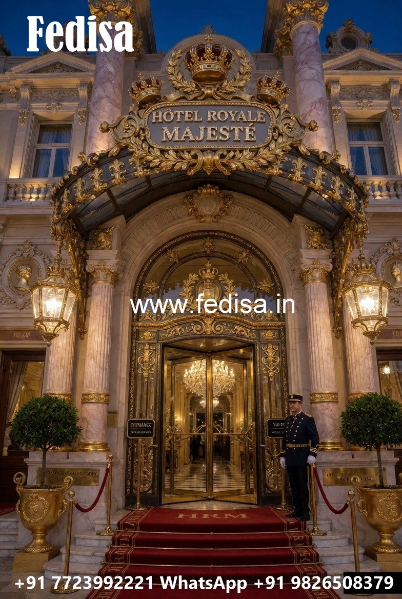 Premium Hotel Elevation with Modern Facade No-2261