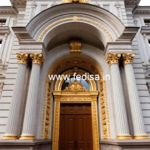 Elegant Hotel Elevation Design with Luxury Appeal No-2263