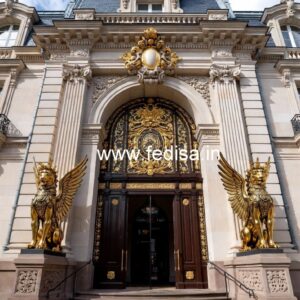 Luxury Hotel Exterior with Premium Materials No-2286