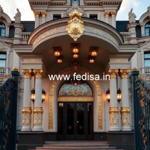Luxury Hotel Exterior with Minimalist Style No-2296