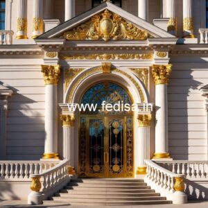 Luxury Hotel Exterior Design with Elegant Panels No-2324
