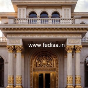 Contemporary Luxury Hotel Elevation with Glass No-2336