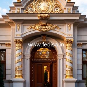 Luxury Hotel Front Architecture with Elegant Finish No-2342