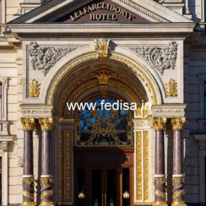 Luxury Hotel Elevation with Modern Texture No-2346
