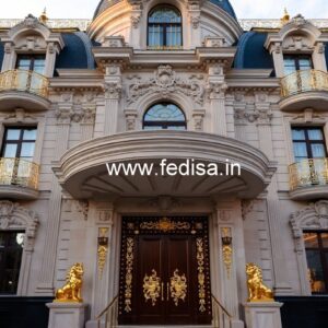 Luxury Hotel Facade Design with Artistic Lighting No-2355