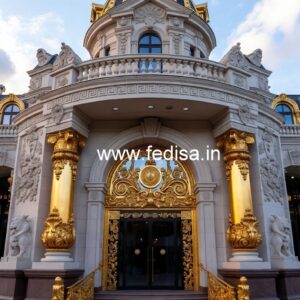 Modern Luxury Hotel Exterior with Elegant Lines No-2383