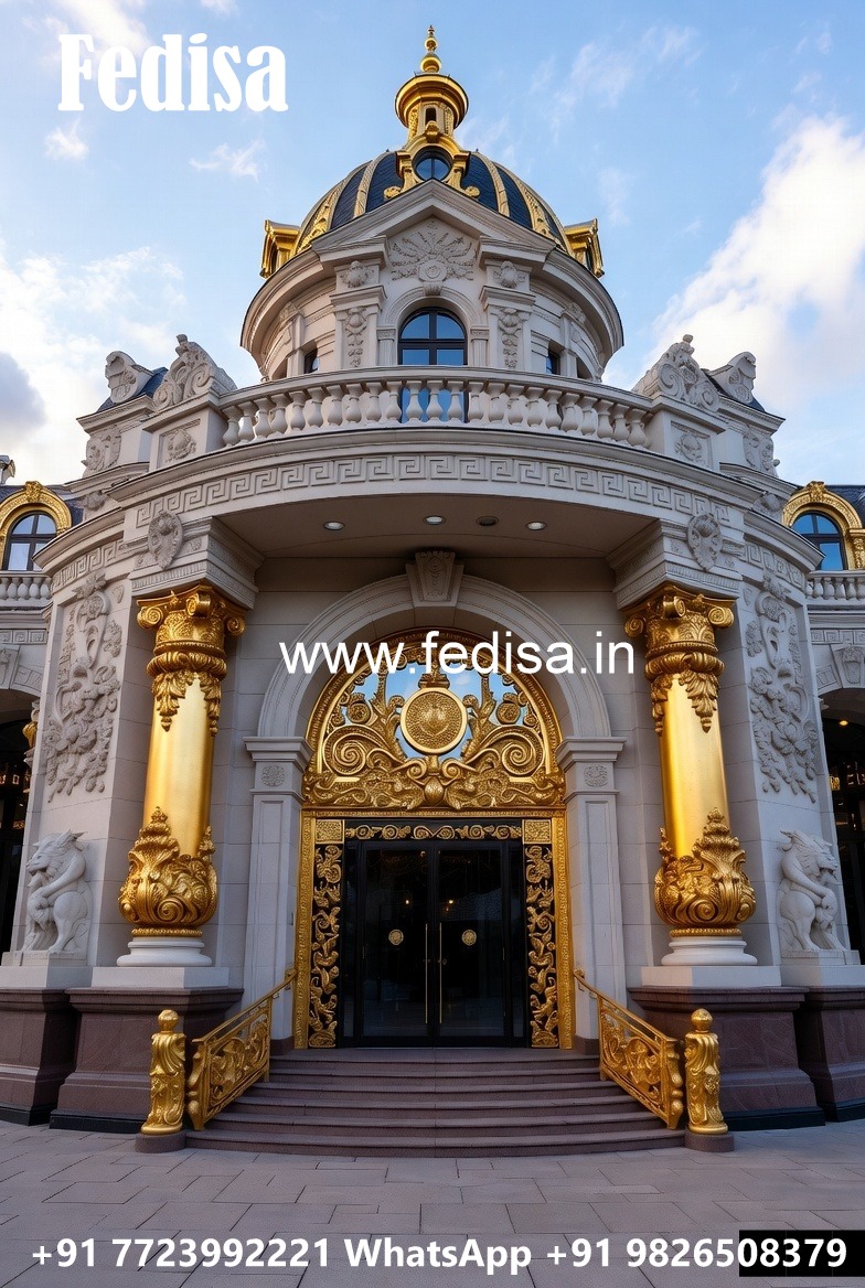 Modern Luxury Hotel Exterior with Elegant Lines No-2383