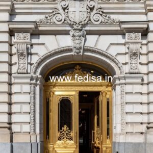 Elegant Hotel Main Gate Design for Premium Properties No-2403