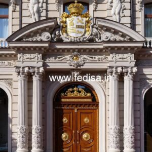 Hotel Main Gate Design with Elegant Lighting No-2414