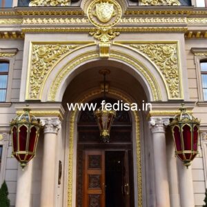 Luxury Hotel Gate Design with Artistic Detailing No-2431