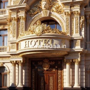 Hotel Entrance Gate Design for Modern Commercial Spaces No-2445