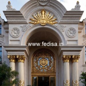 Hotel Front Entrance Design with Luxury Gate Style No-2450