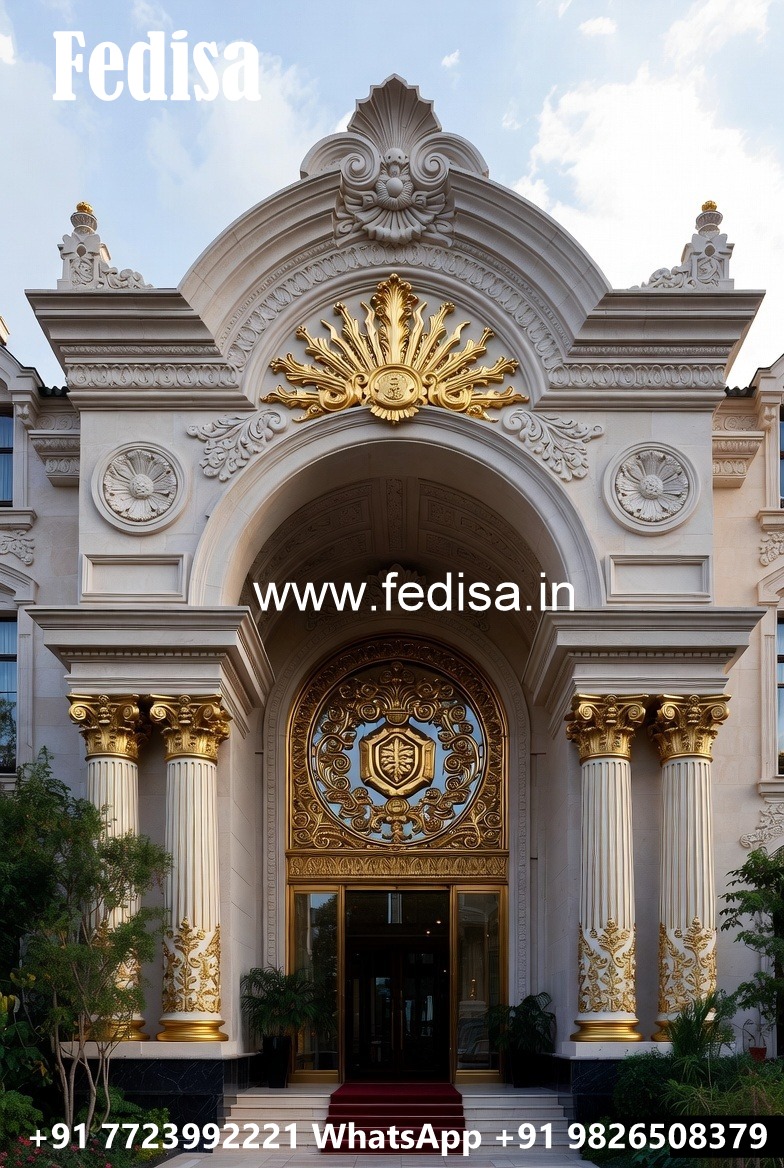 Hotel Front Entrance Design with Luxury Gate Style No-2450