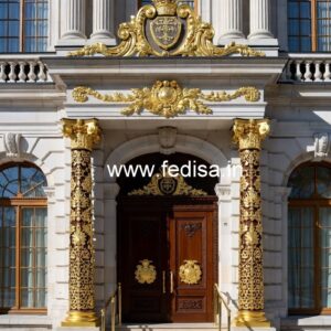 Modern Hotel Entrance Gate Design with Luxury Appeal No-2479