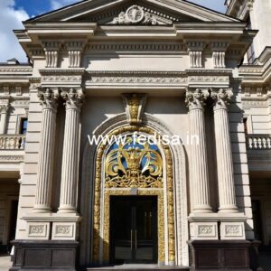 Hotel Entrance Gate Design with Royal Architecture No-2488
