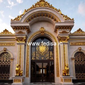 Hotel Entrance Gate Design with Luxury Decor Elements No-2491