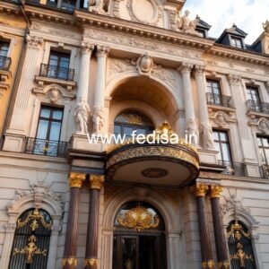 Hotel Exterior Entrance Gate Design with Grand Appeal No-2493