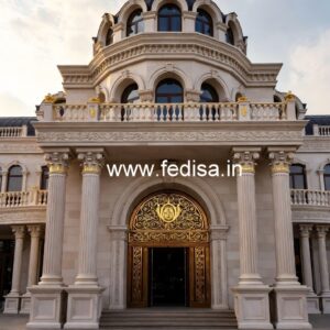 Hotel Elevation Design with Modern Facade Style No-2508