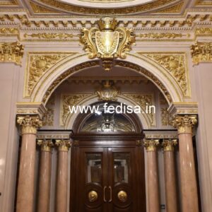 Hotel Elevation Design with Glass and Lighting No-2511