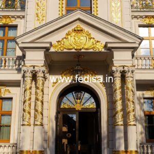 Hotel Elevation Design with Premium Exterior Finish No-2518