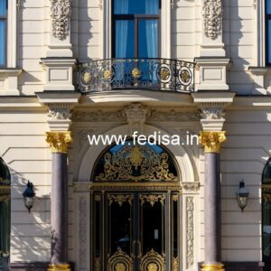 Grand Hotel Elevation Design with Elegant Detailing No-2524