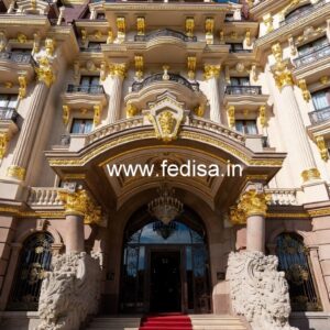 Hotel Elevation Design with Modern Balcony Style No-2529