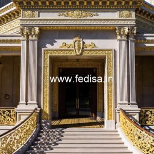 Hotel Building Elevation Design with Modern Appeal No-2539