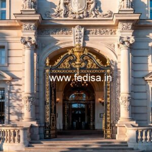 Grand Luxury Hotel Front Elevation Design No-2545