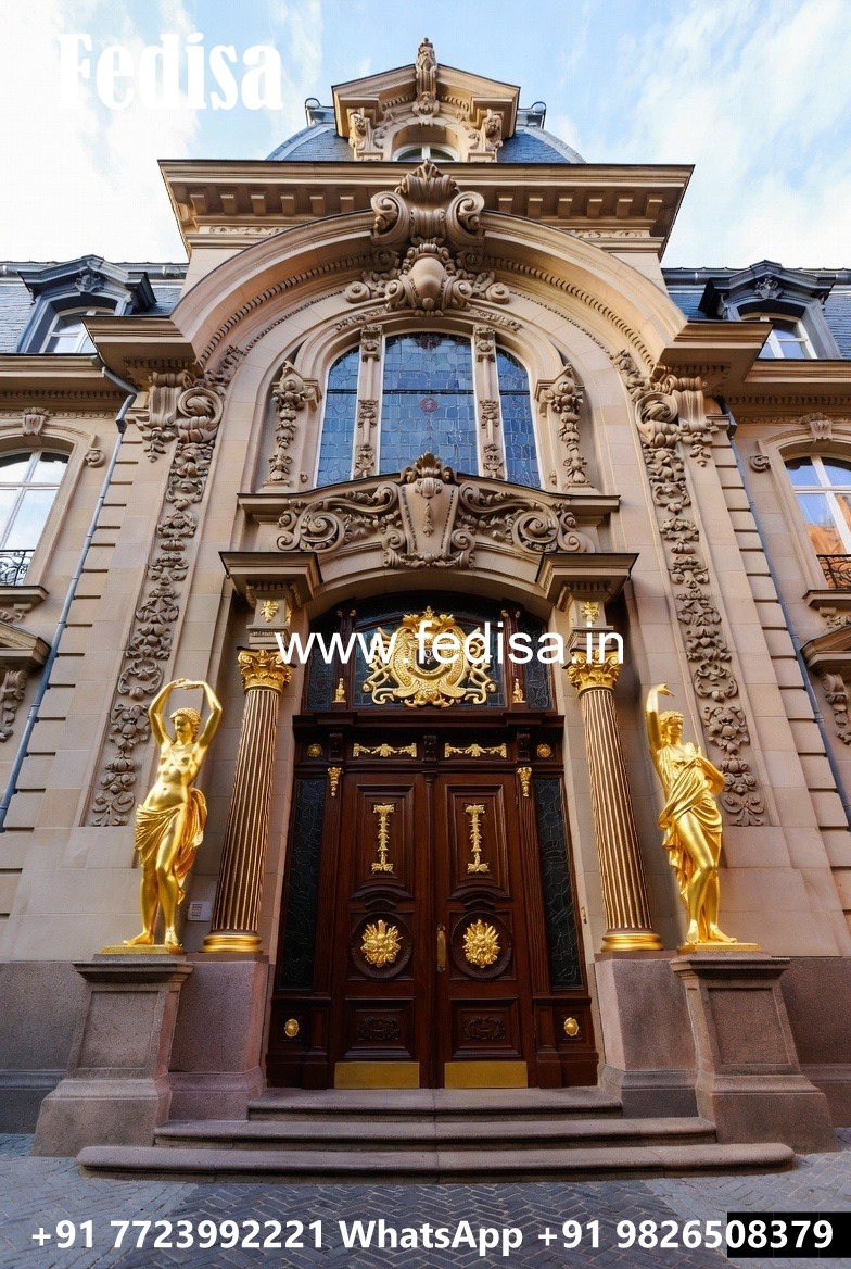 Stylish Hotel Exterior Elevation with Glass Finish No-2548