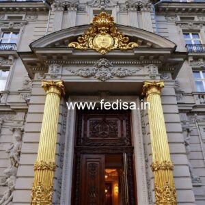 Hotel Front View Design with Contemporary Elements No-2576