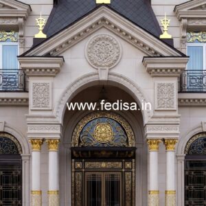 Elegant Hotel Exterior Design with Glass Panels No-2579