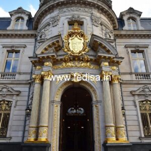 Luxury Hotel Front Elevation with LED Effects No-2581