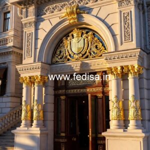 Contemporary Hotel Building Elevation Design No-2583