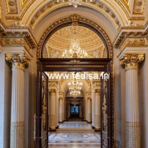Luxury Resort Elevation Design with Elegant Facade No-2586