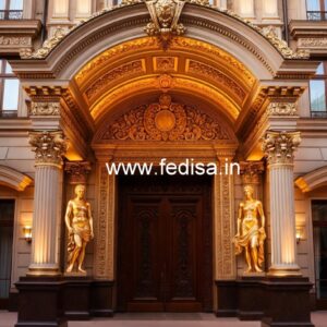 Elegant Hotel Exterior Front Design Concepts No-2590