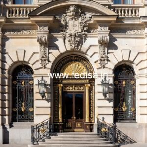 Hotel Front Architecture Design with Modern Luxury No-2594