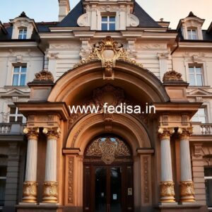 Luxury Hotel Front Elevation Design Concepts No-2805