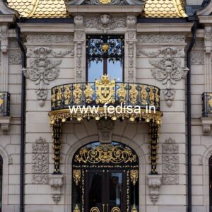 Luxury Hotel Exterior with Glass Facade No-2822