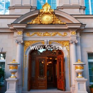 Premium Hotel Front Facade Design No-2828