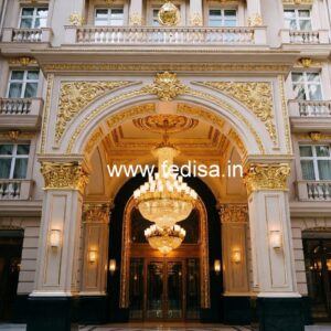 Elegant Luxury Hotel Front View Design No-2853