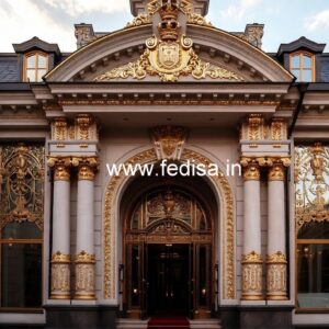 Luxury Hotel Main Entrance Elevation No-2859