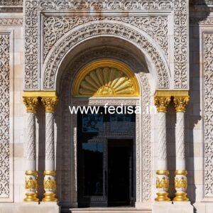 Elegant Hotel Elevation Design with Luxury Appeal No-2863