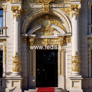 Elegant Luxury Resort Front View Design No-2885