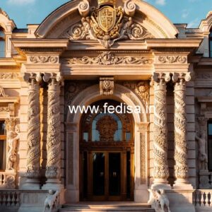 Luxury Hotel Exterior with Premium Materials No-2886