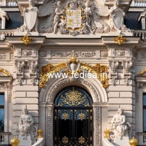 Luxury Hotel Front Elevation with Modern Appeal No-2888