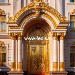 Luxury Hotel Elevation Ideas with Glass Finish No-2893