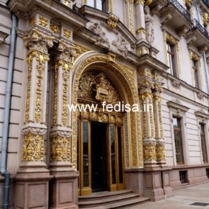 Luxury Hotel Elevation with Artistic Elements No-2904