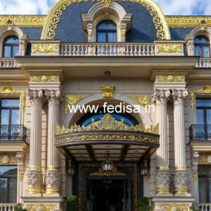 Grand Hotel Elevation Designs for Luxury Stay No-2914