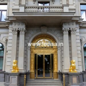 Modern Luxury Hotel Facade with LED Effects No-2933