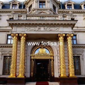 Contemporary Luxury Hotel Elevation with Glass No-2936